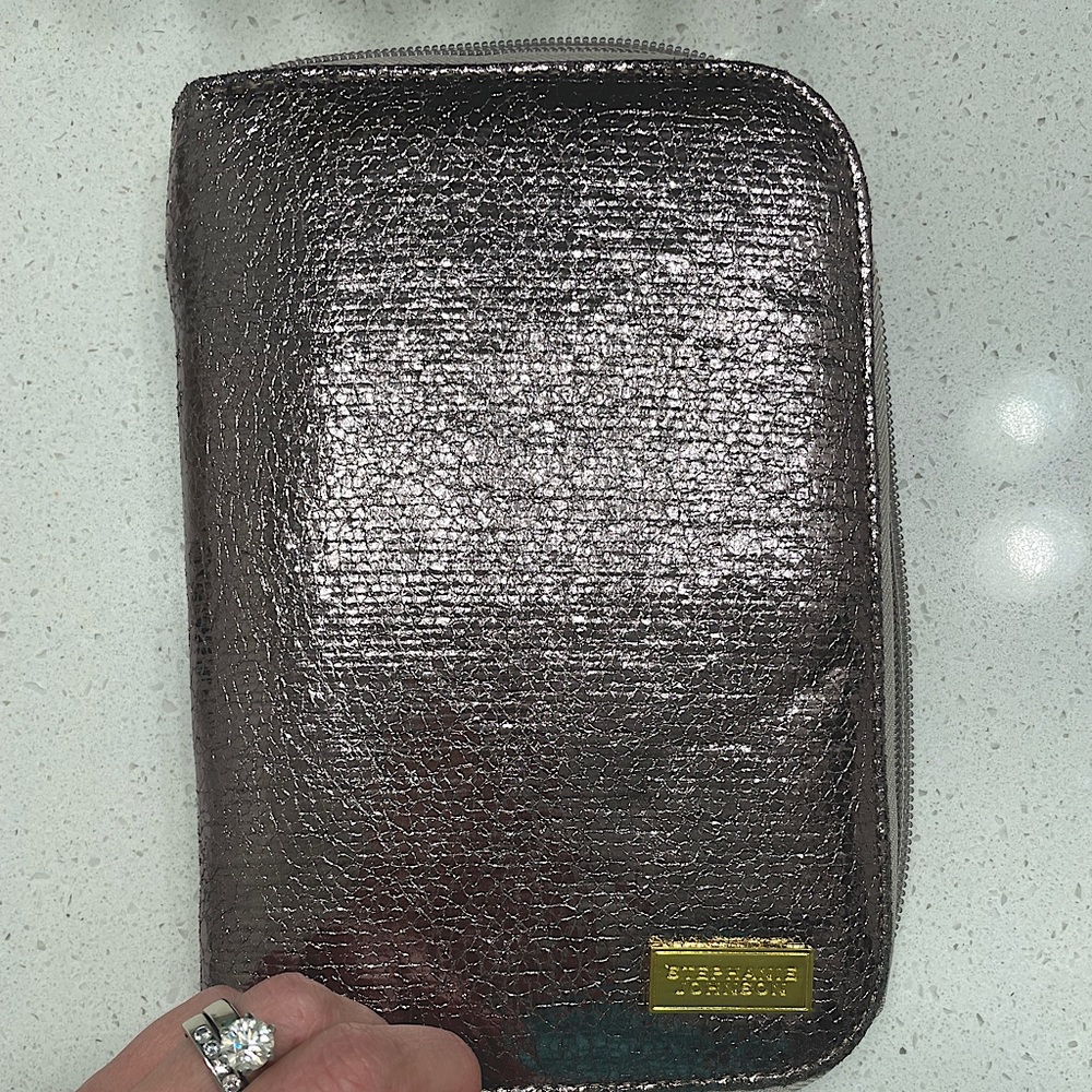 Silver Travel Jewelry Case